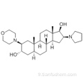 (2b, 3a, 5a, 16b, 17b) -2- (4-morpholinyl) -16- (1-pyrrolidinyl) androstane-3,17-diol CAS 119302-20-4